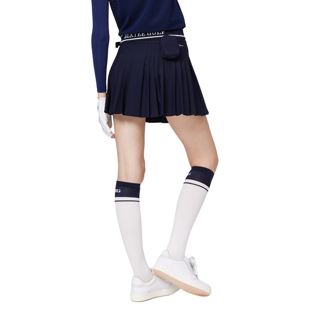 高腰女百褶裙