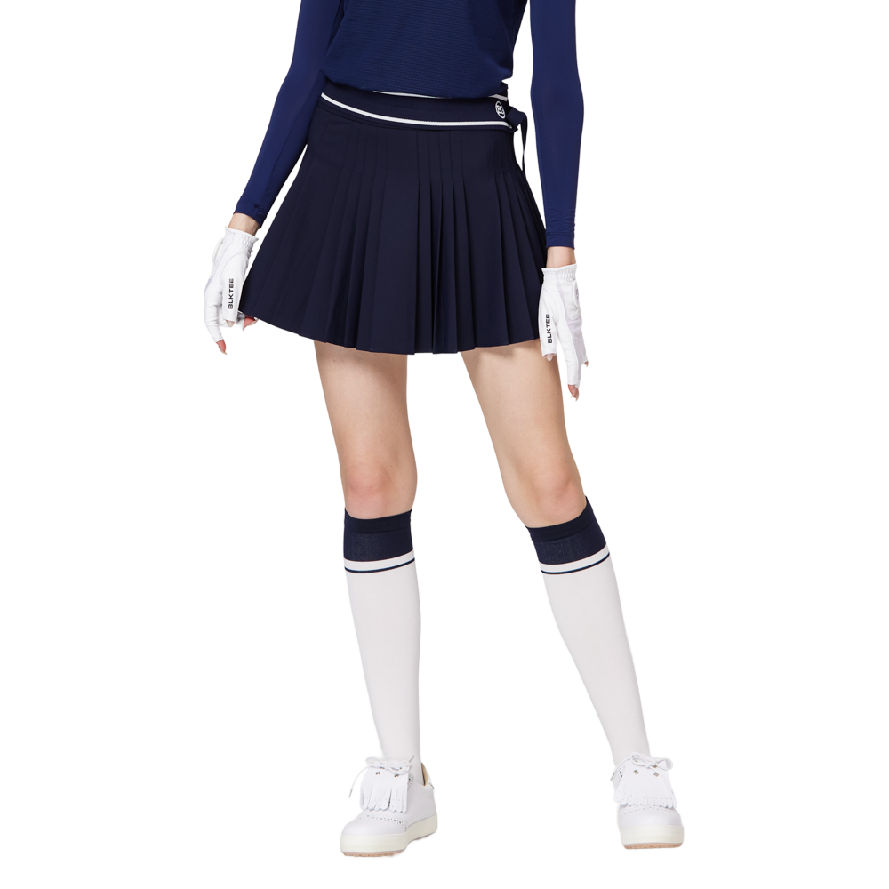 高腰女百褶裙
