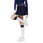 高腰女百褶裙
