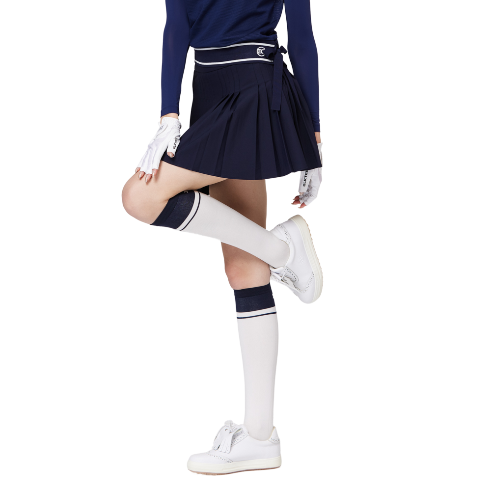 高腰女百褶裙