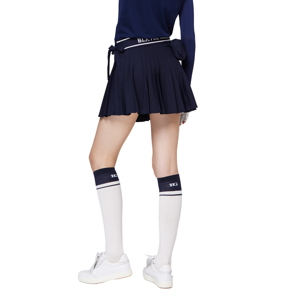 高腰女百褶裙