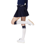 高腰女百褶裙