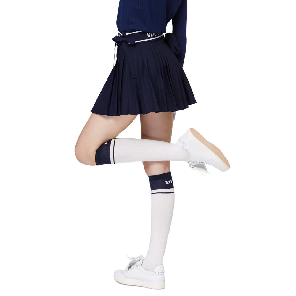 高腰女百褶裙
