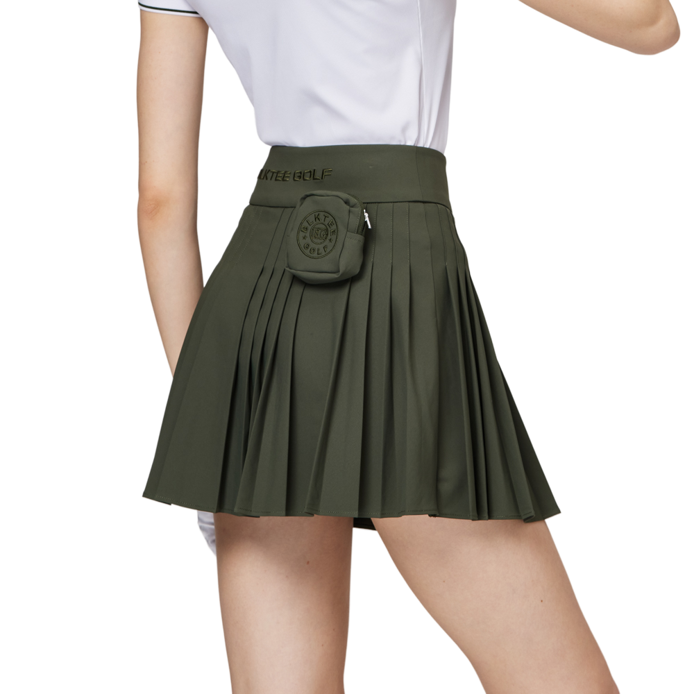 高腰女百褶裙