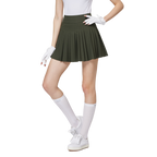 高腰女百褶裙