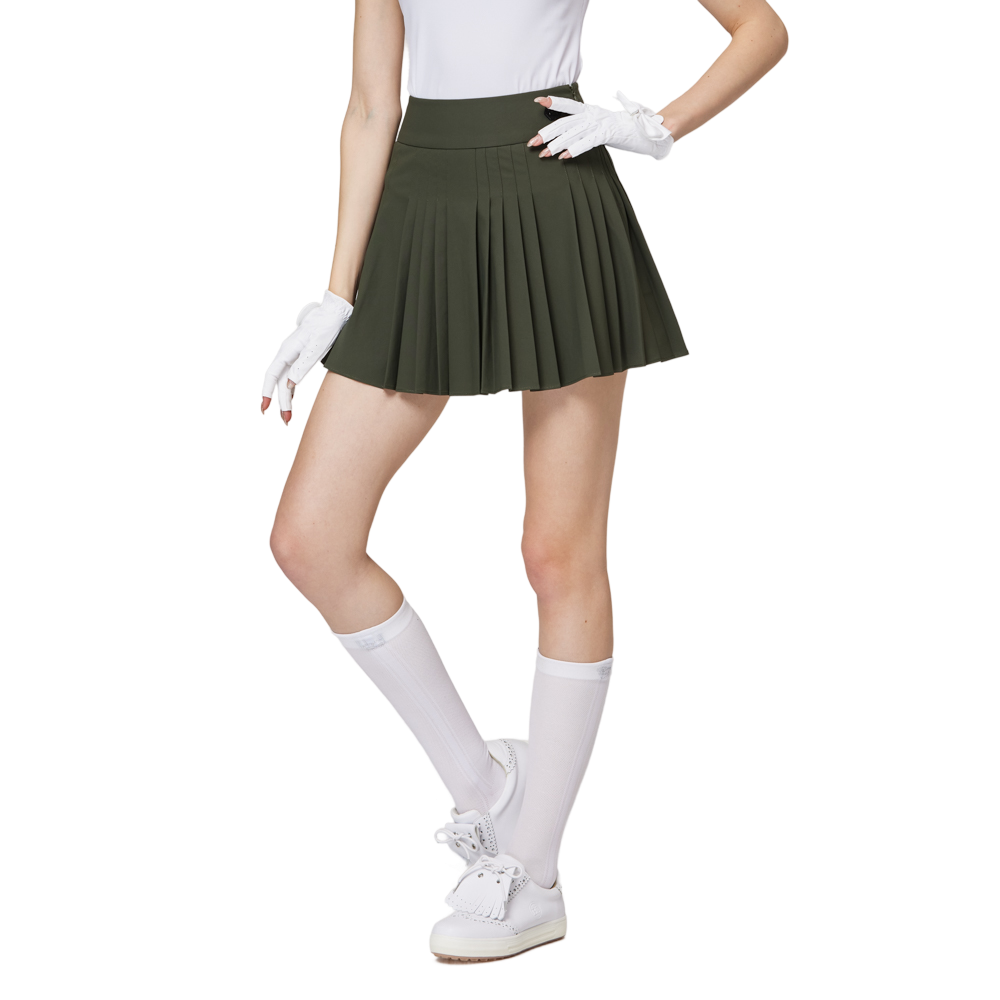 高腰女百褶裙