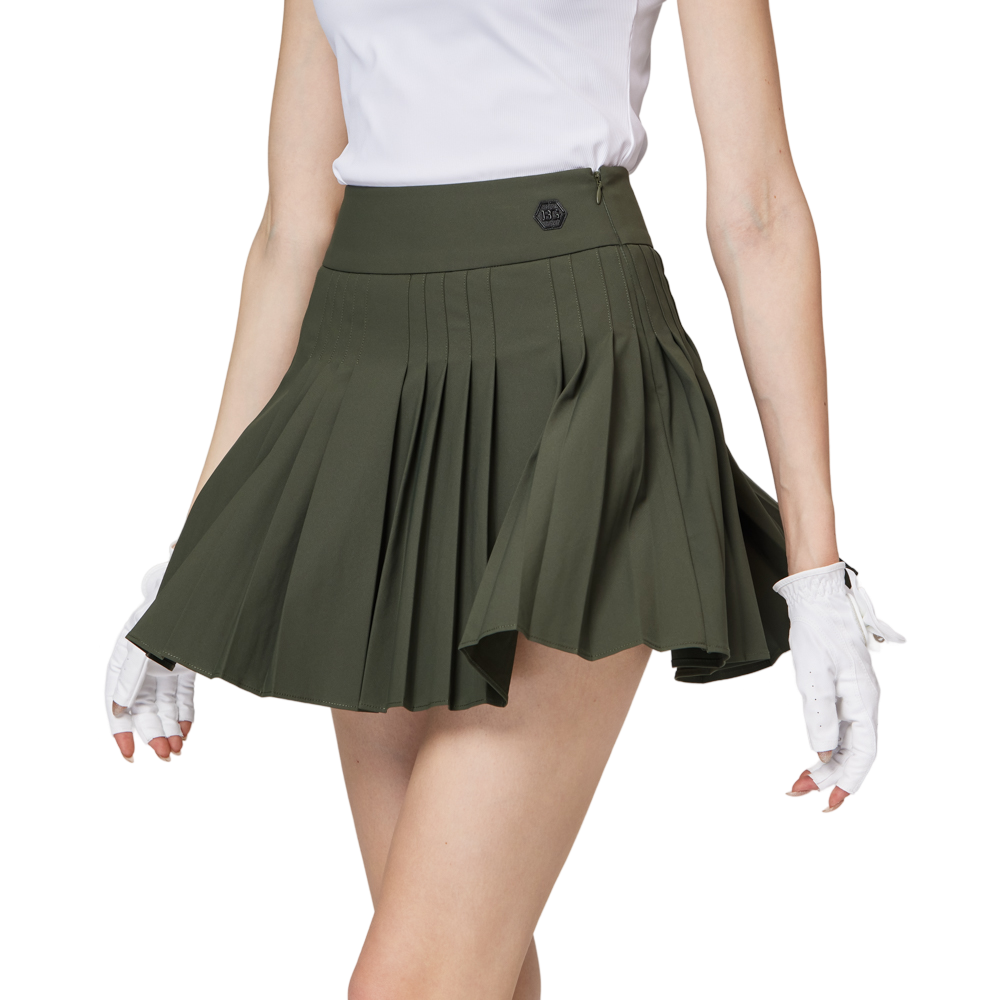高腰女百褶裙