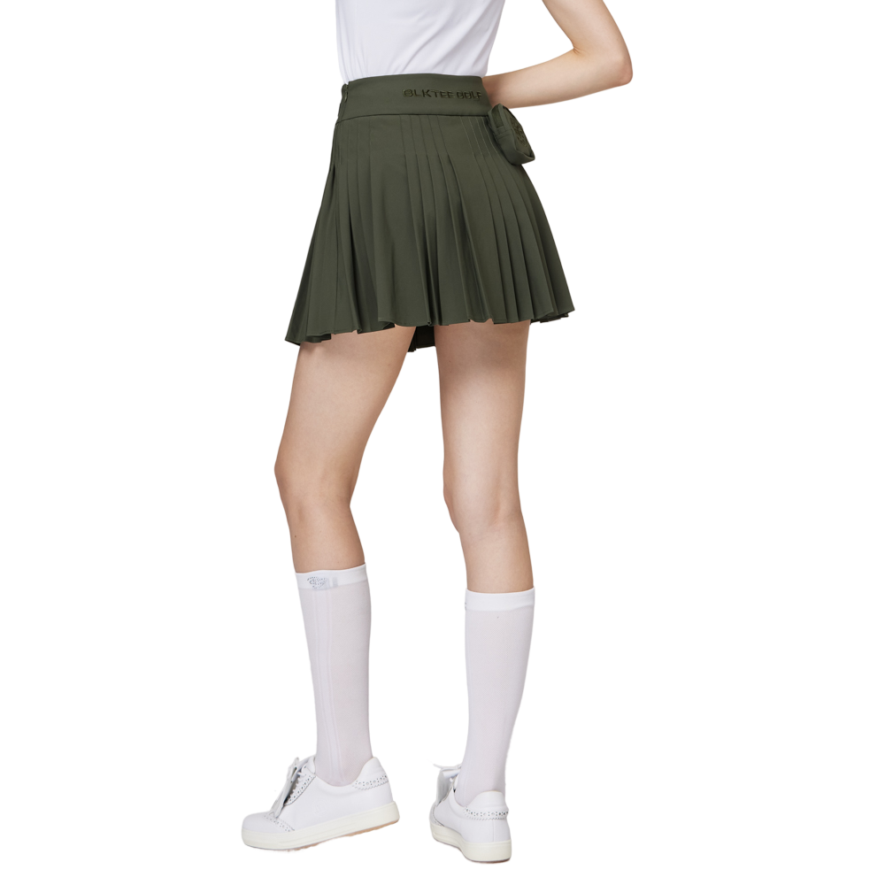 高腰女百褶裙