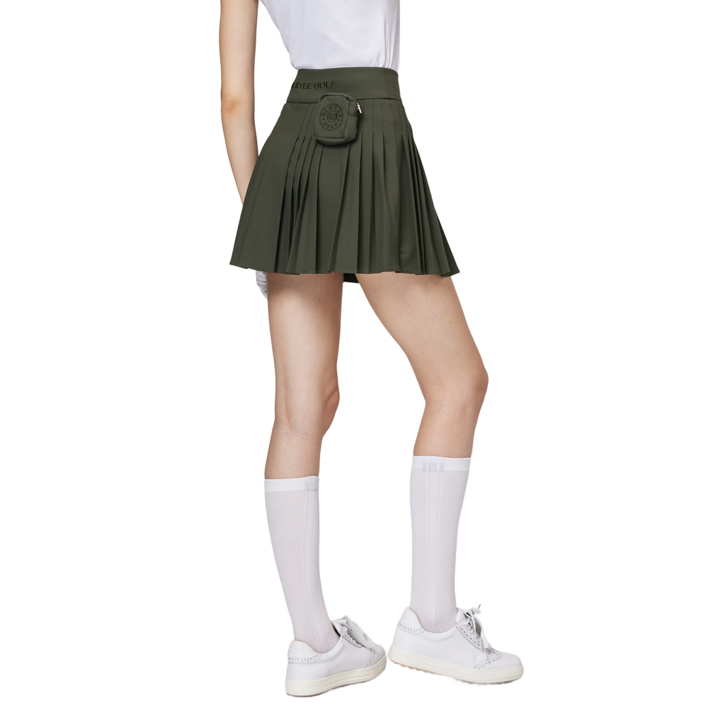 高腰女百褶裙