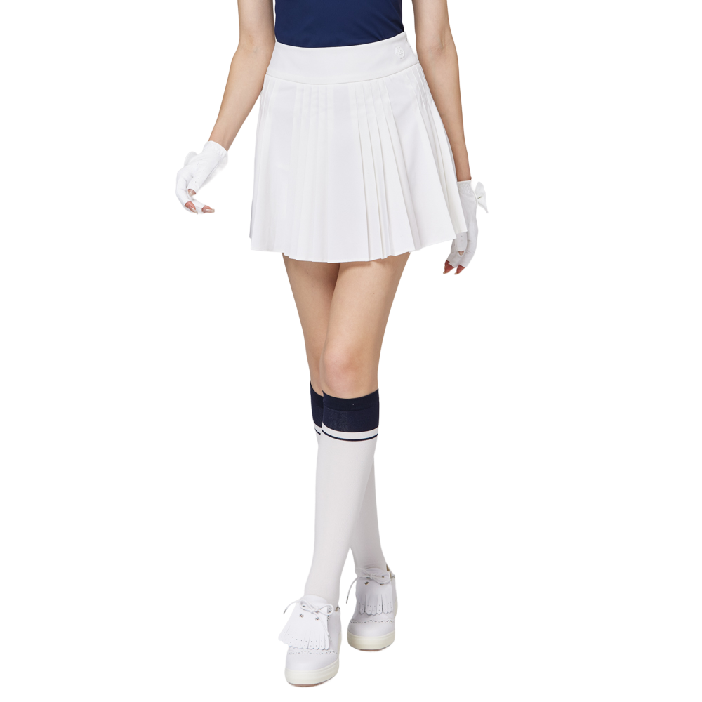 高腰女百褶裙