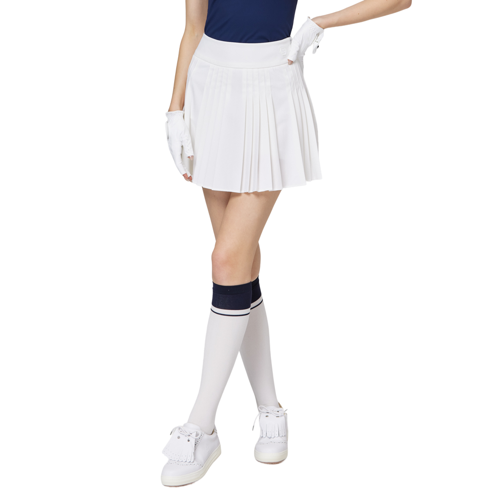 高腰女百褶裙