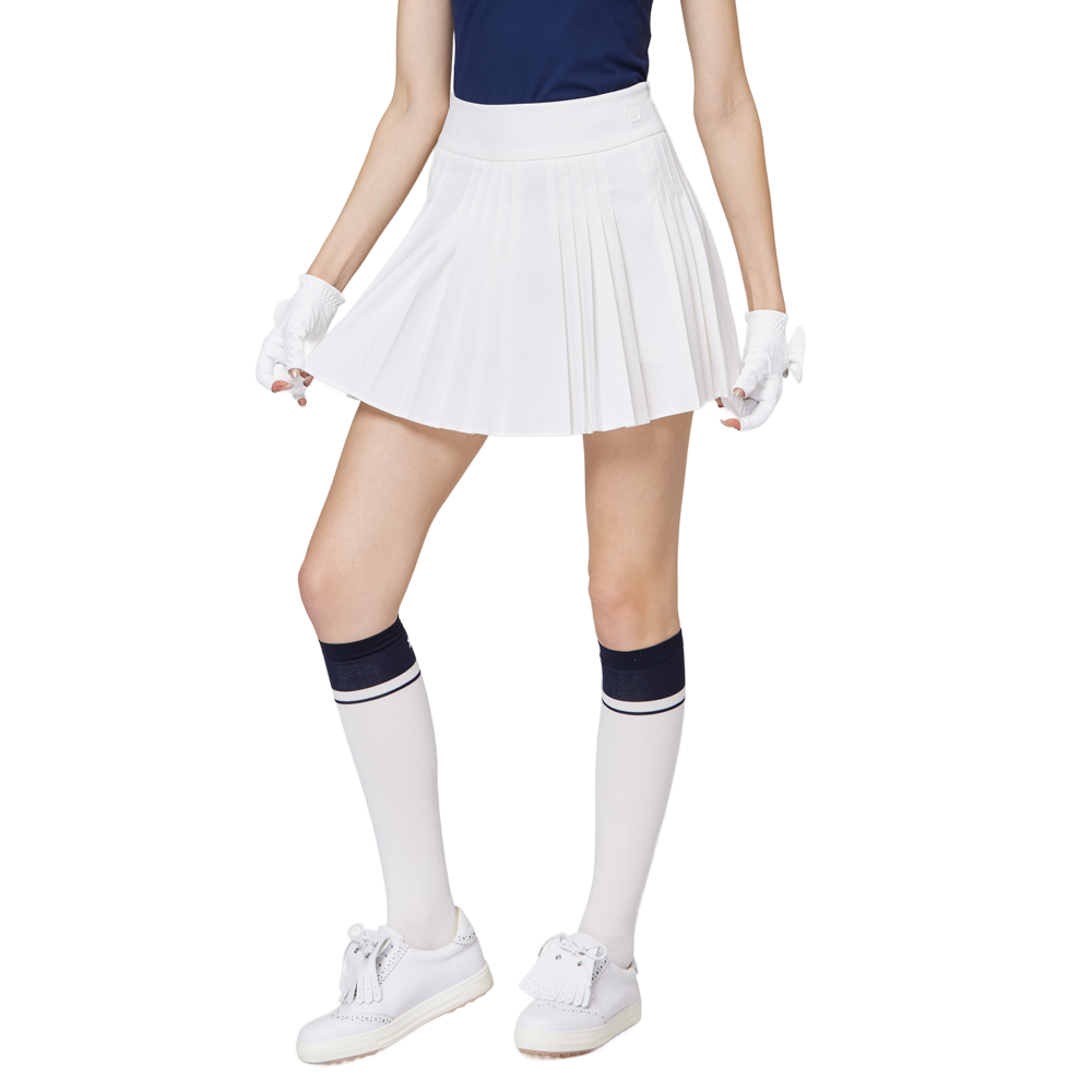 高腰女百褶裙
