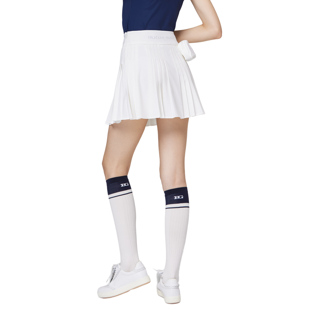 高腰女百褶裙