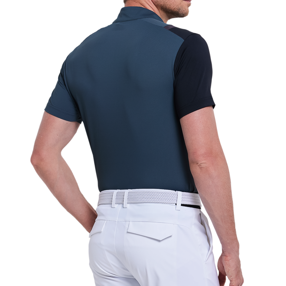 男方格透氣短袖(墨綠)