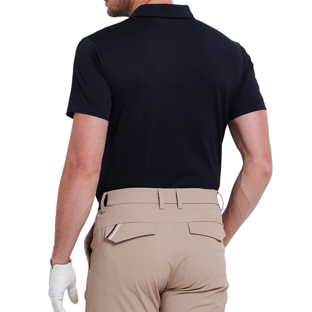 男細珠地短袖(黑)