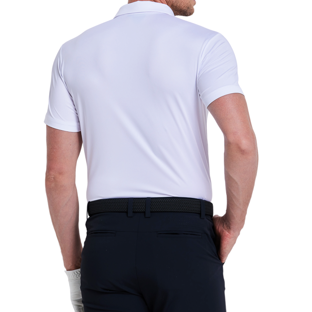 男超薄平紋短袖(白)