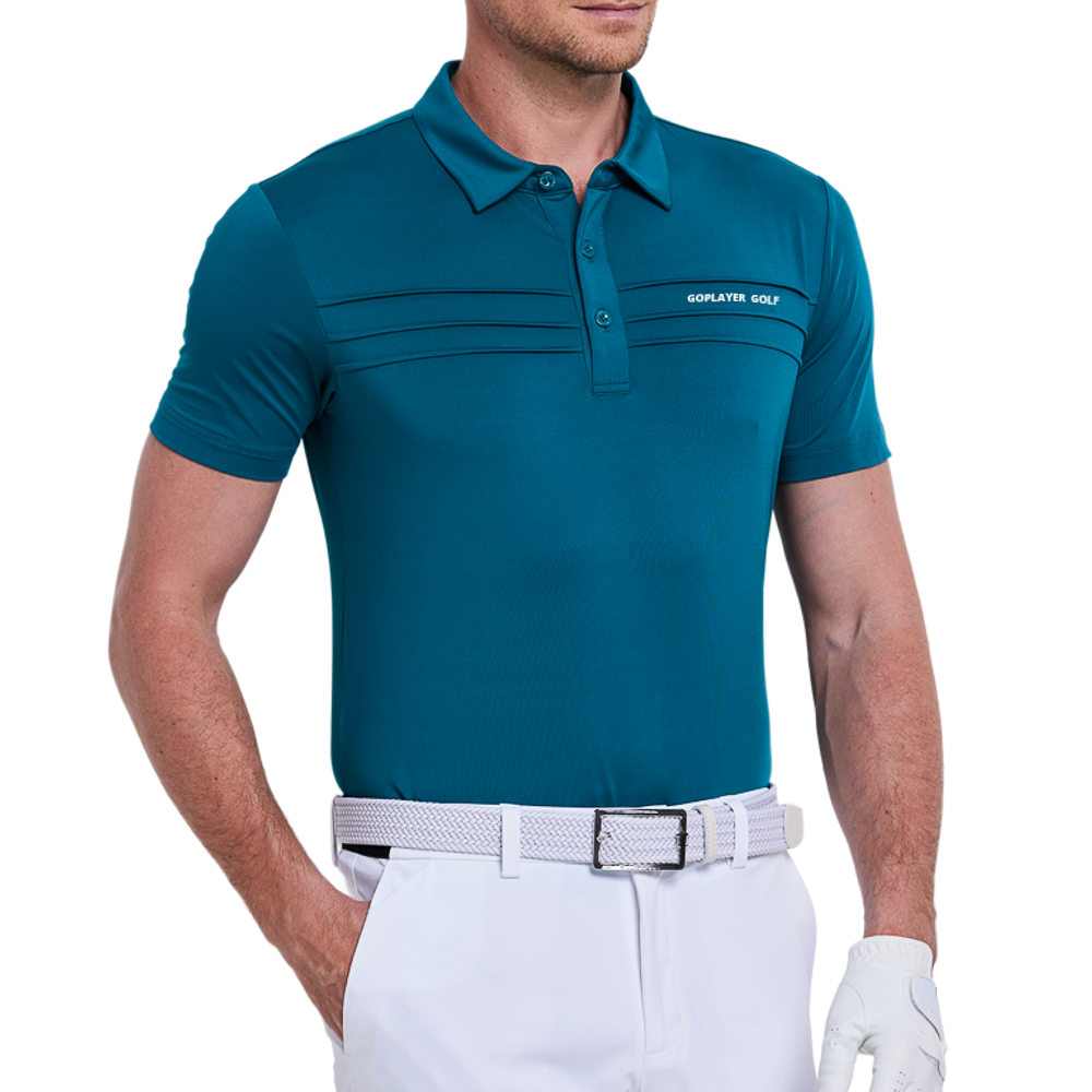 男超薄平紋短袖(墨綠)