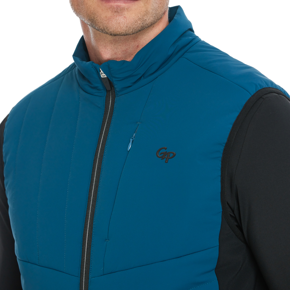 男加厚充棉保暖馬甲(墨藍)