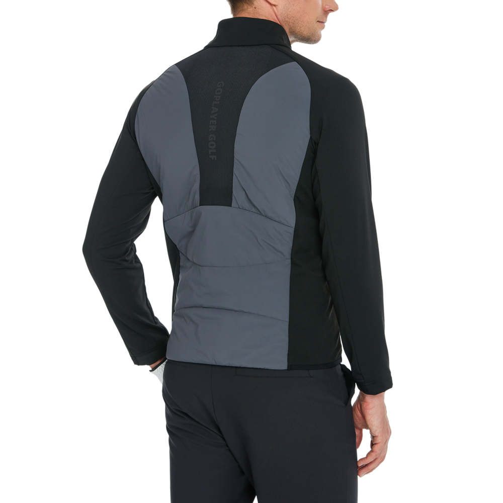 男加厚充棉保暖外套(深灰)