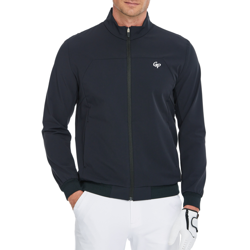 男輕薄防風防潑水風衣(黑)