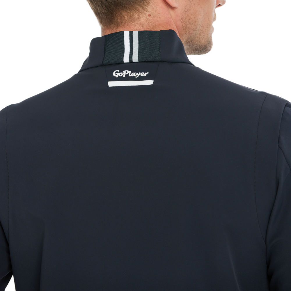 男輕薄防風防潑水風衣(黑)