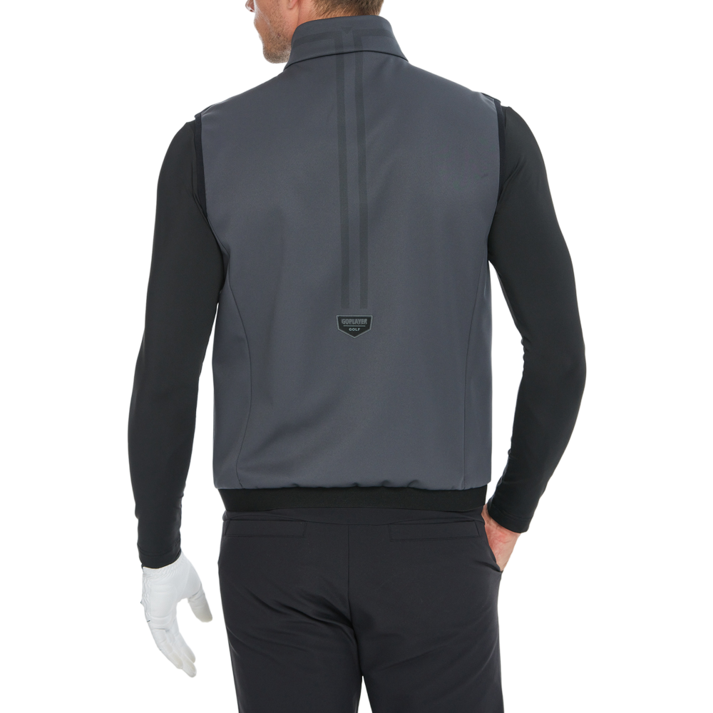 男火山岩絨底保暖馬甲(深灰)