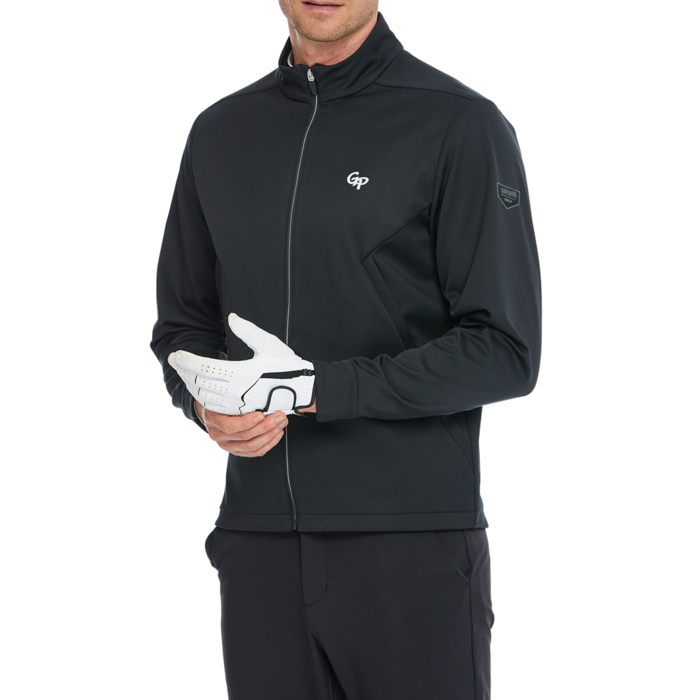 男火山岩絨底保暖外套(黑)