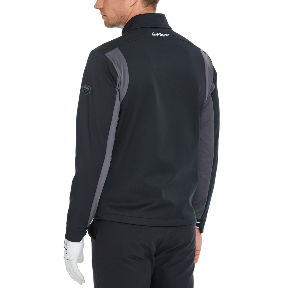 男火山岩絨底保暖外套(黑)