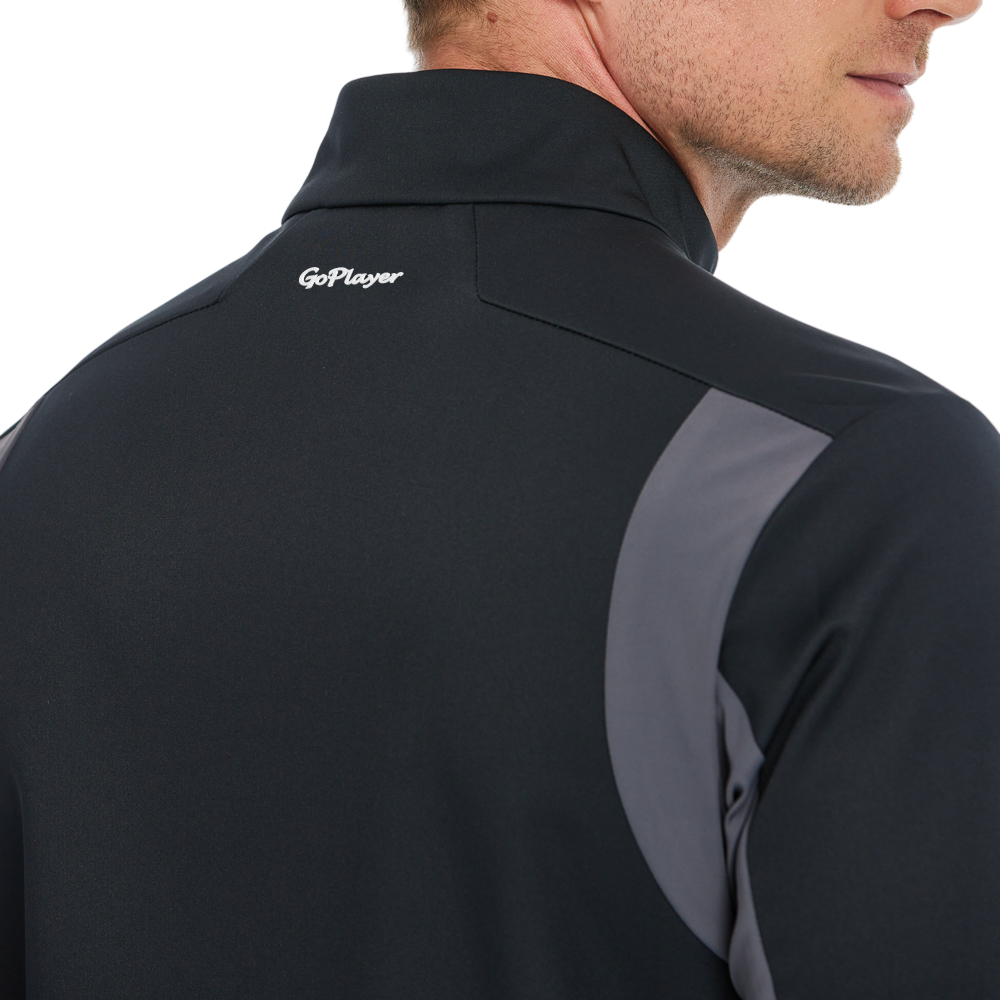 男火山岩絨底保暖外套(黑)