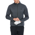 Men's Volcanic Rock Fleece-Lined Warm Jacket (Dark Gray)