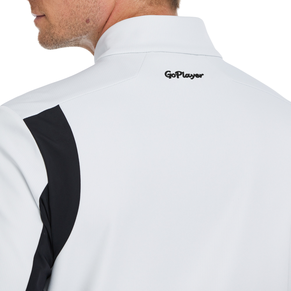 男火山岩絨底保暖外套(白)