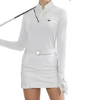 GoPlayer Women's One-Piece Sunscreen Sleeve Overshirt (White)